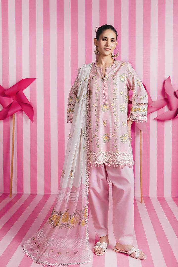 3 Pc Unstitched Embroidered Lawn Suit m-basic New Arrivals Unstitched MBSV02A-999-BPK