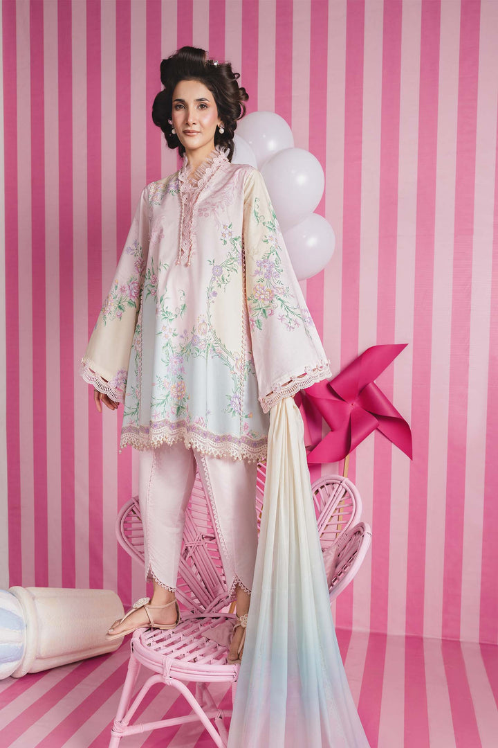 3 Pc Unstitched Embroidered Lawn Suit m-basic New Arrivals Unstitched MBSV07B-999-014