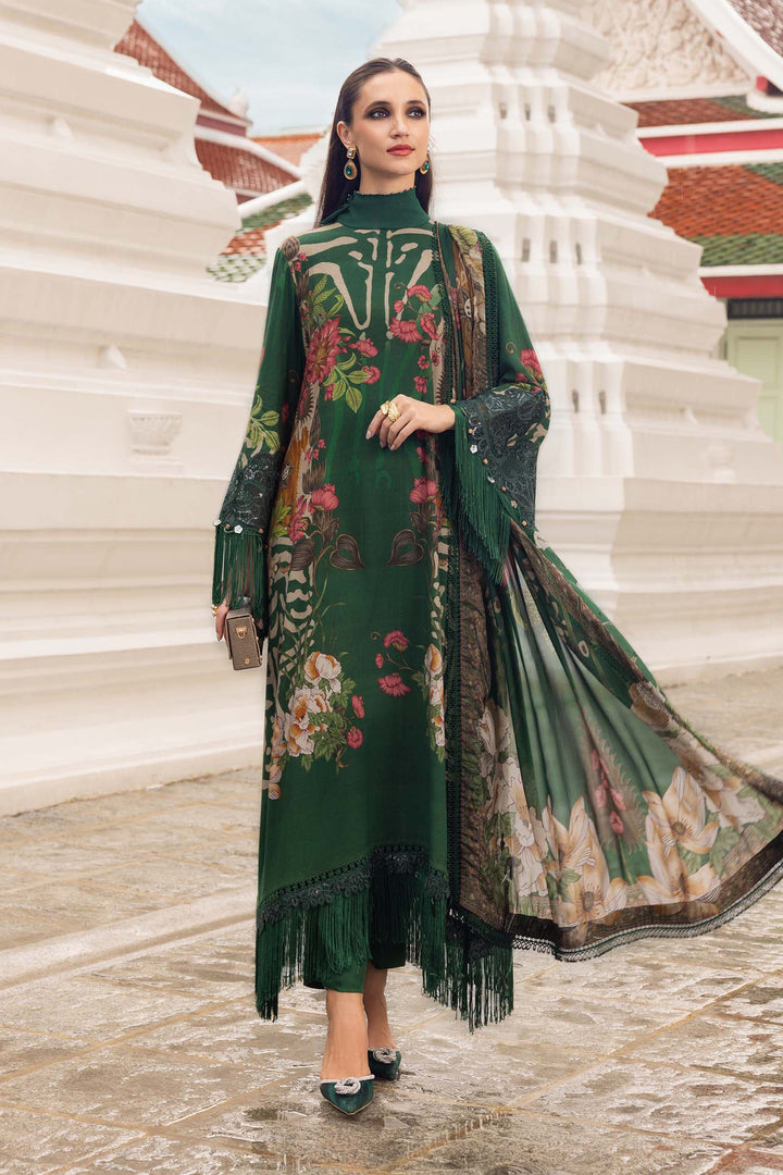 3 Piece Unstitched Embroidered Linen Suit M.Prints MPA2810-999-00A