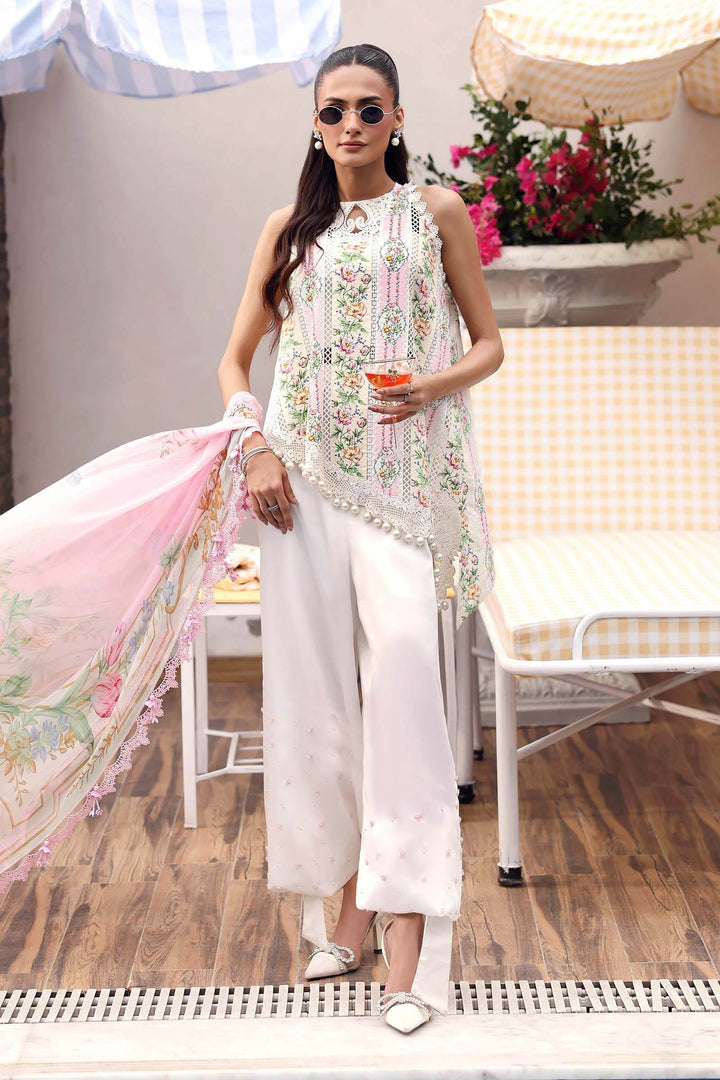 3 Piece Unstitched Embroidered Lawn Suit Eid Collection MPA3010-999-00A