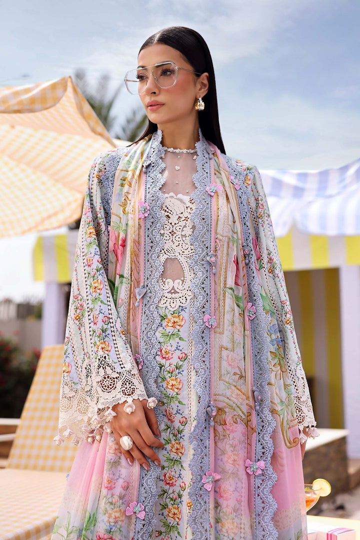 3 Piece Unstitched Embroidered Lawn Suit Eid Collection MPB3010-999-00B