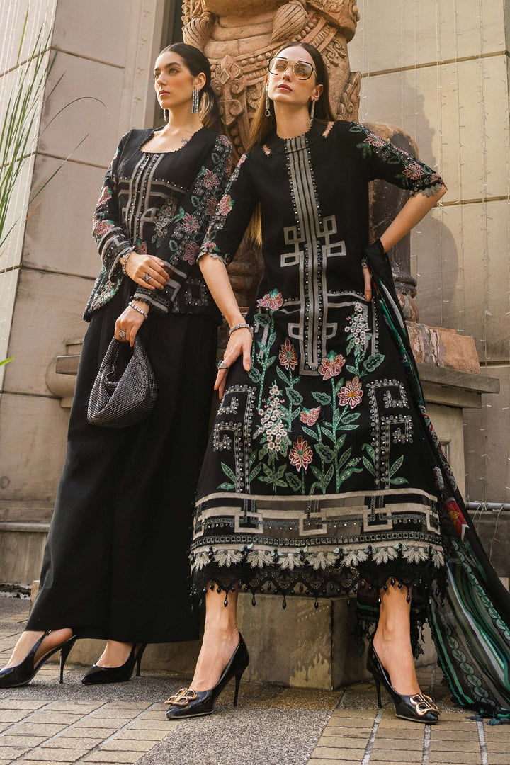 3 Piece Unstitched Embroidered Jacquard Lawn Suit Lawn EL02611-999-SAB
