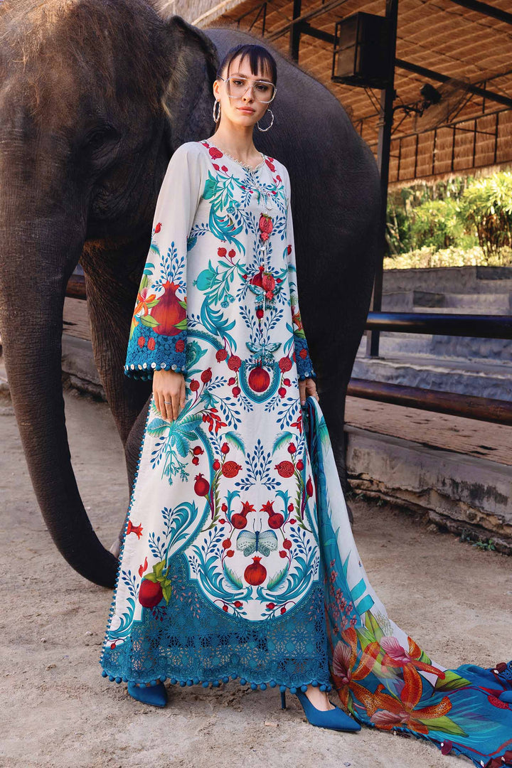 3 Piece Unstitched Embroidered Lawn Suit M.Prints MPA2912-999-00A