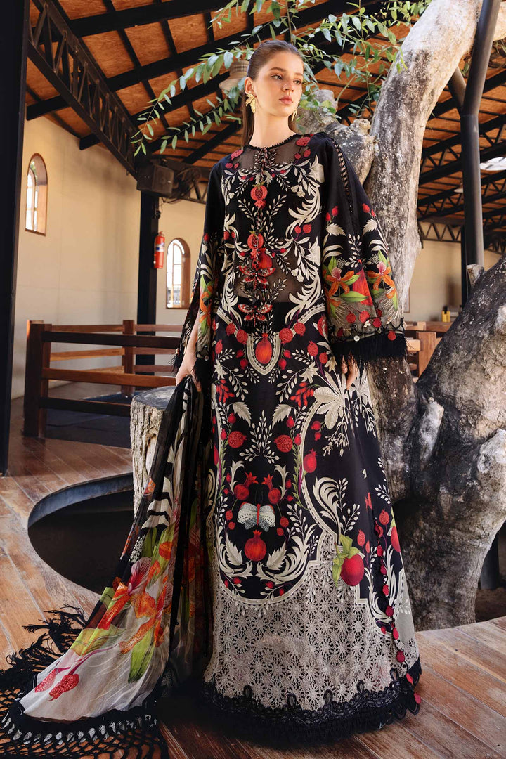3 Piece Unstitched Embroidered Lawn Suit M.Prints MPB2912-999-00B