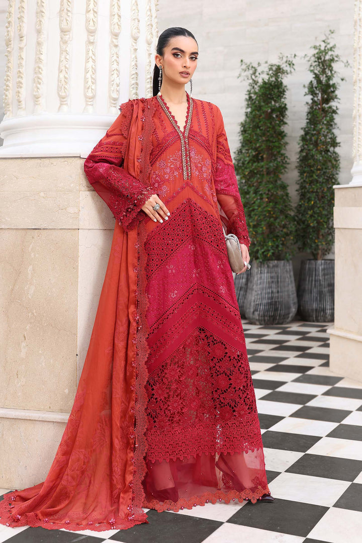 3 Piece Unstitched Embroidered Lawn Suit Lawn EL02613-999-0RT
