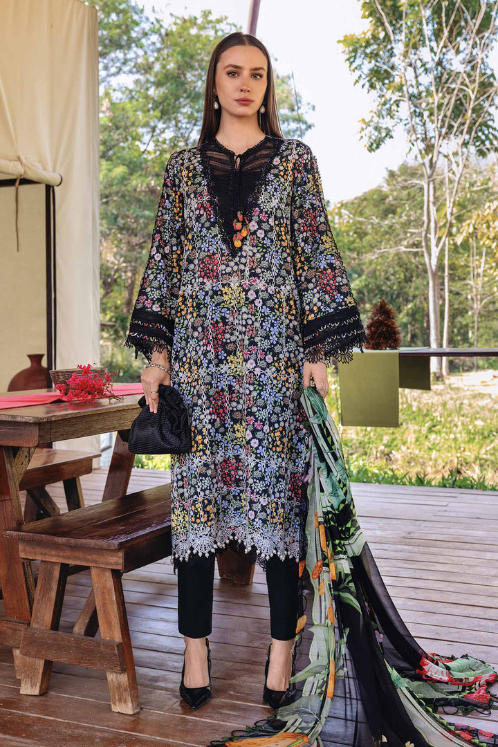 3 Piece Unstitched Embroidered Lawn Suit M.Prints MPB2914-999-00B