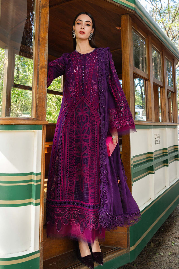 3 Piece Unstitched Embroidered Lawn Suit Lawn EL02614-999-PRP