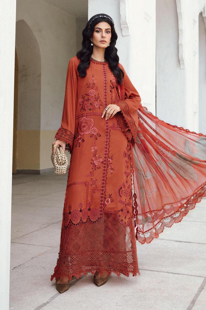 3 Piece Unstitched Embroidered Cambric Suit | MPT-2701-B M.Prints MPB2701-999-00B