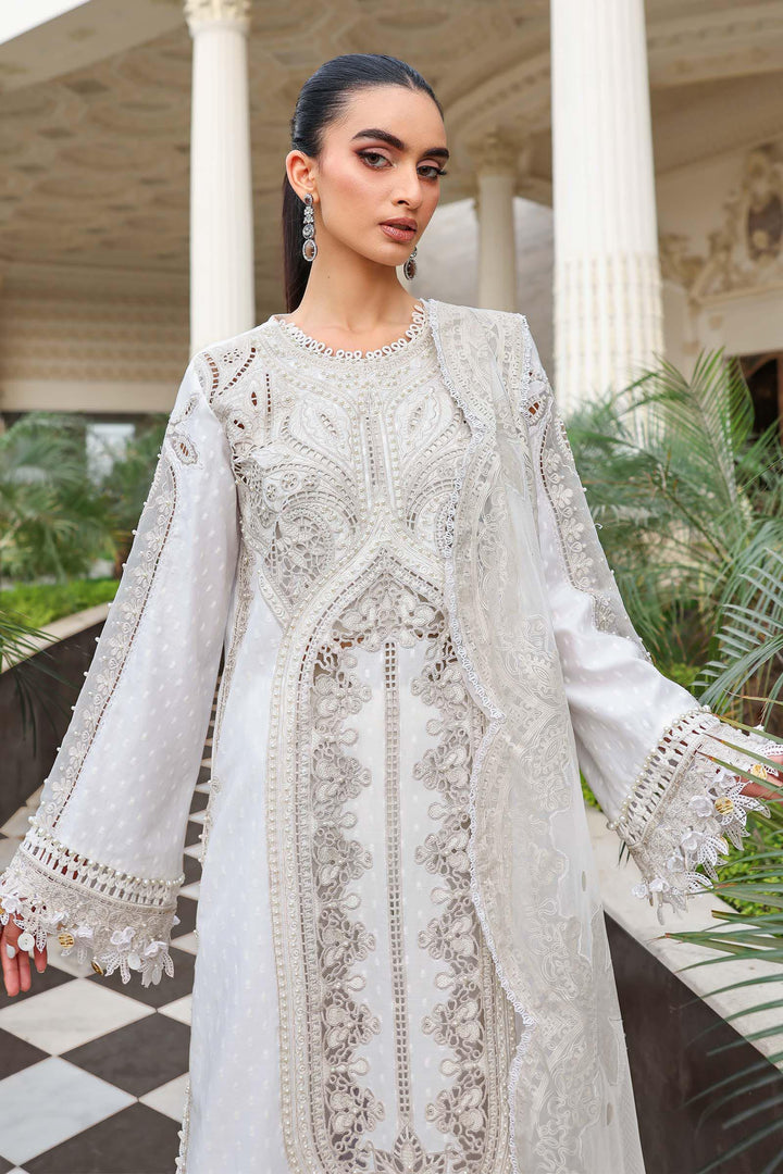 3 Piece Unstitched Embroidered Jacquard Lawn Suit Lawn EL02601-999-IRY