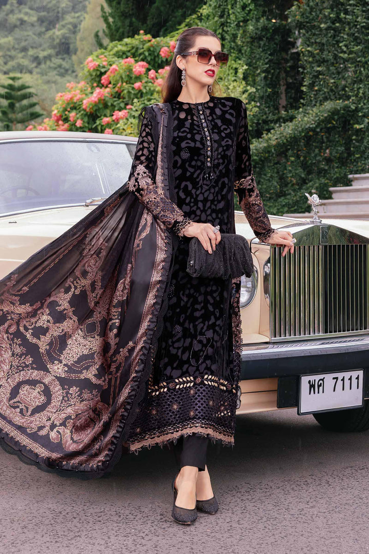 3 Piece Unstitched Embroidered Palachi Suit Unstitched Fabrics WL01301-999-BGD
