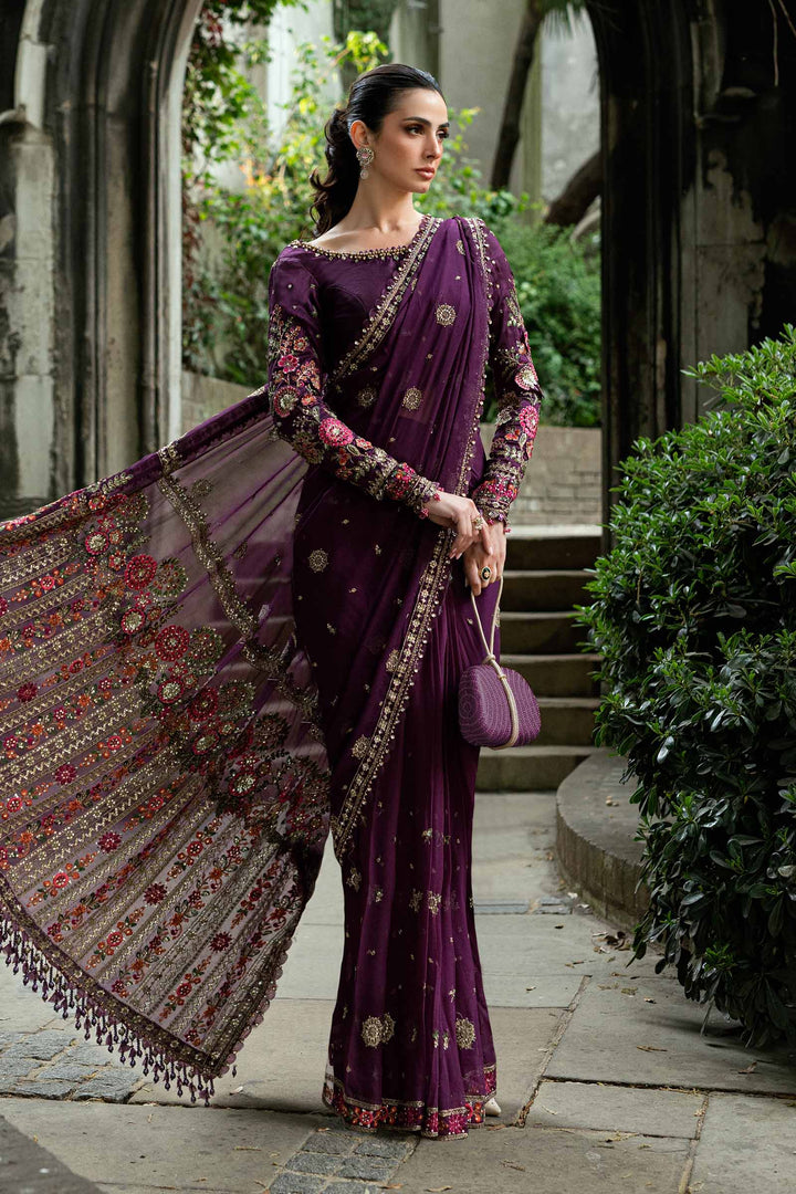 Unstitched Embroidered Chiffon Saree Soiree WF00901-999-PRP