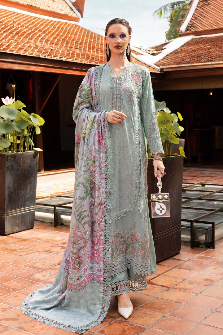 3 Piece Unstitched Embroidered Twill Linen Suit M.Prints MPA2802-999-00A