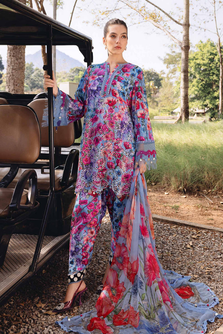 3 Piece Unstitched Embroidered Lawn Suit M.Prints MPB2902-999-00B