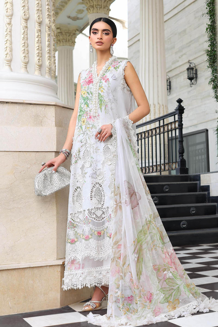 3 Piece Unstitched Embroidered Lawn Suit Lawn EL02603-999-OFW