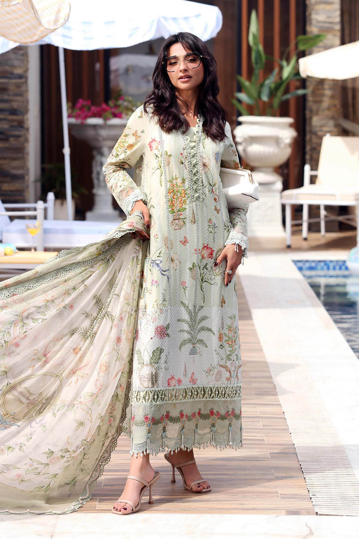 3 Piece Unstitched Embroidered Lawn Suit Eid Collection MPB3004-999-00B