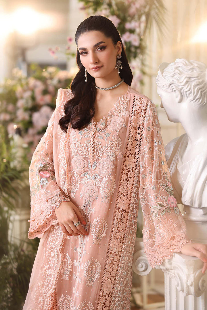 3 Piece Unstitched Embroidered Chiffon Suit Chiffon MPC2604-999-PAK