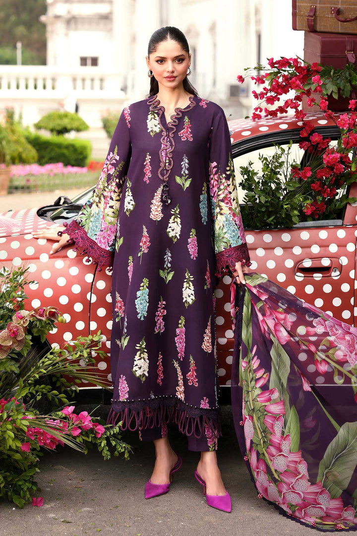 3 Piece Unstitched Embroidered Lawn Suit Eid Collection MPA3005-999-00A