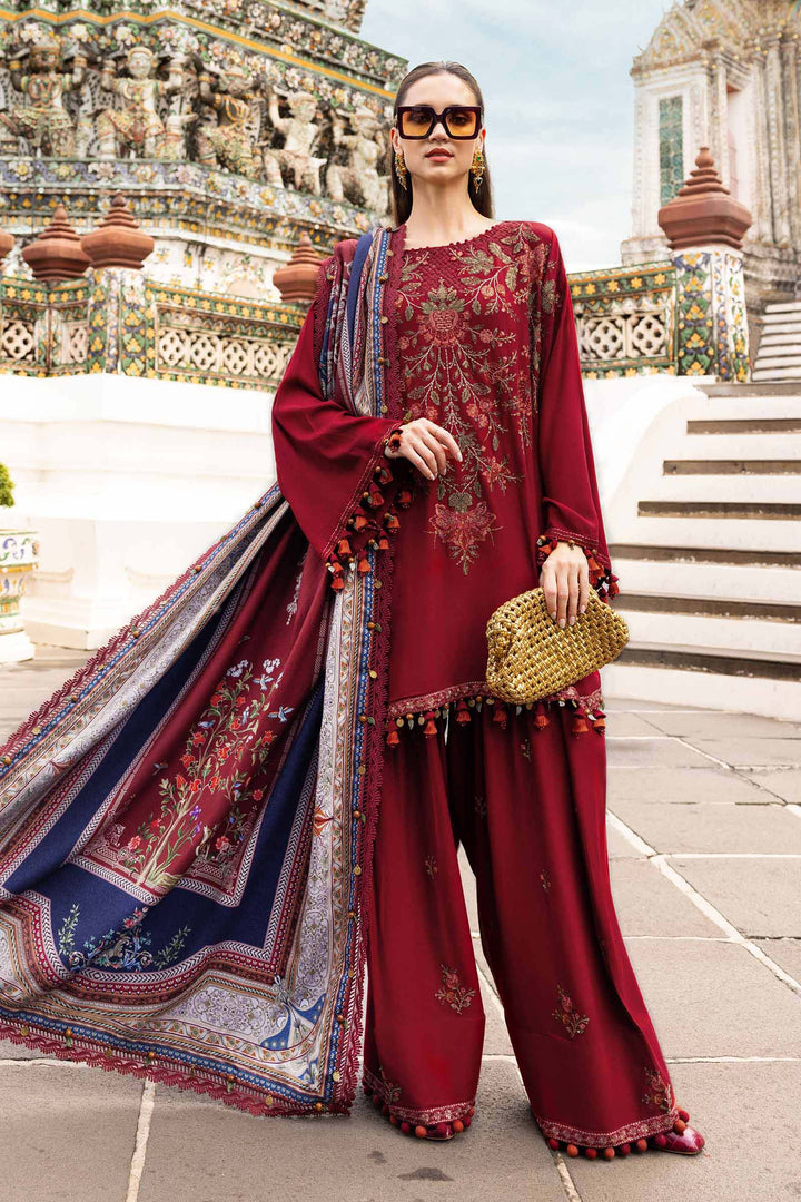 3 Piece Unstitched Embroidered Twill Linen Suit M.Prints MPA2805-999-00A
