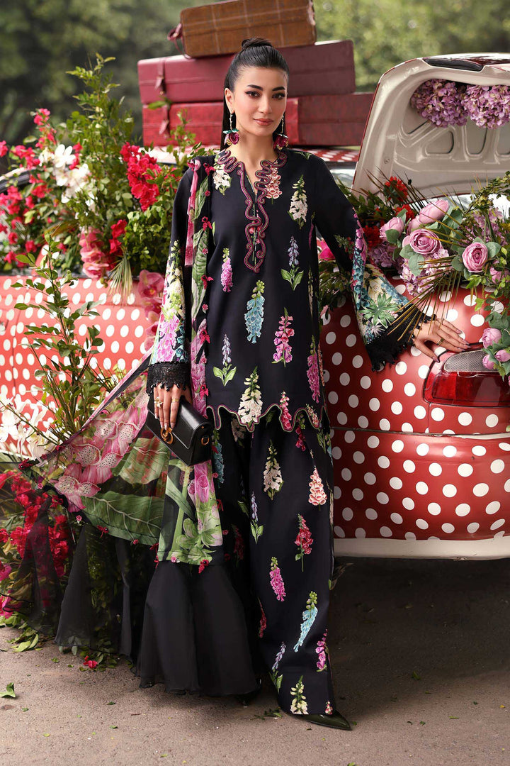3 Piece Unstitched Embroidered Lawn Suit Eid Collection MPB3005-999-00B