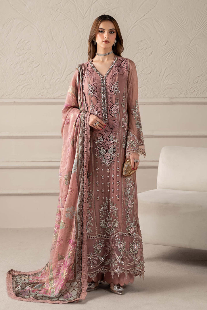 3 Piece Embroidered Chiffon Suit | MCS-25-105 Stitched MCS2505-SML-TPN