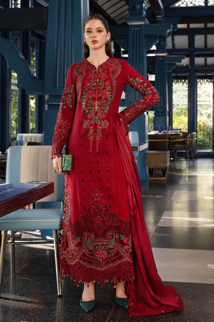 3 Piece Unstitched Embroidered Jacquard Lawn Suit Lawn EL02605-999-RRD