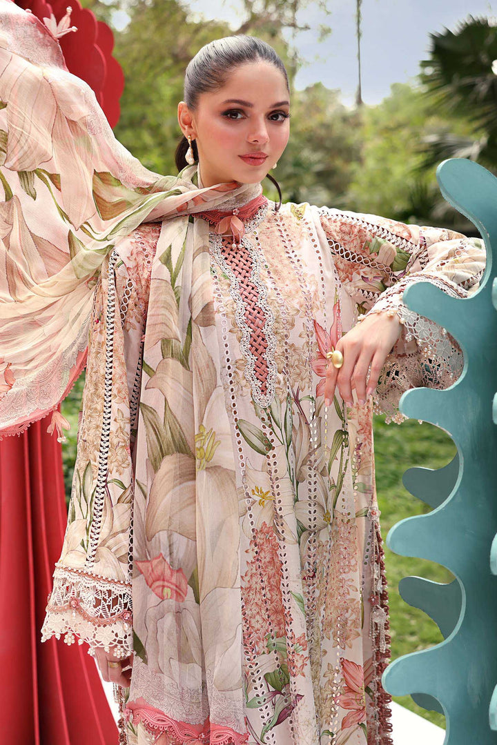3 Piece Unstitched Embroidered Lawn Suit Eid Collection MPA3006-999-00A
