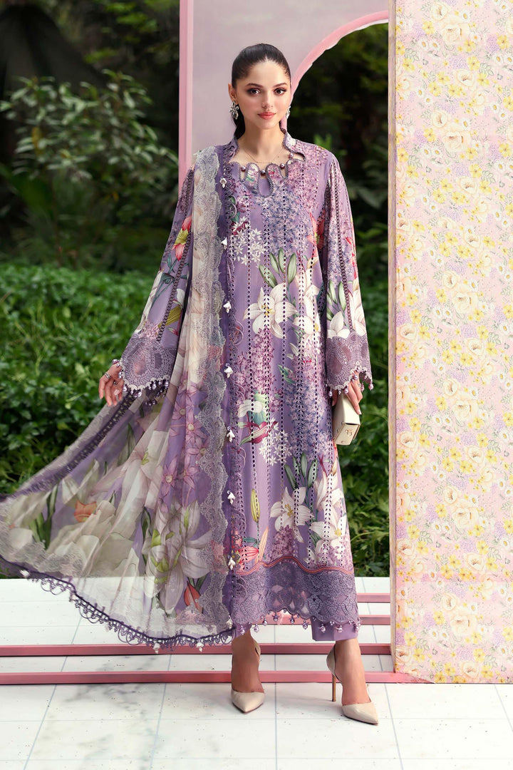 3 Piece Unstitched Embroidered Lawn Suit Eid Collection MPB3006-999-00B