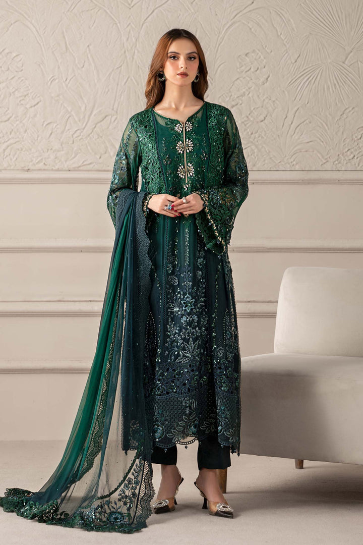 3 Piece Embroidered Chiffon Suit | MCS-25-106 Stitched MCS2506-SML-EDT