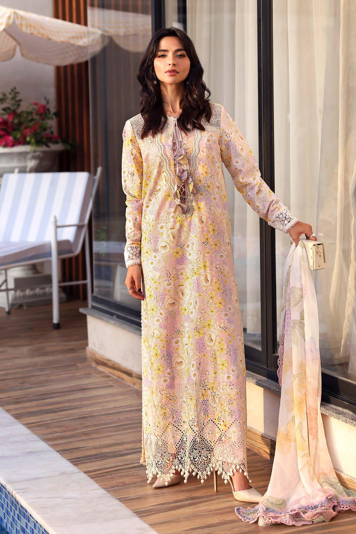 3 Piece Unstitched Embroidered Lawn Suit Eid Collection MPB3007-999-00B