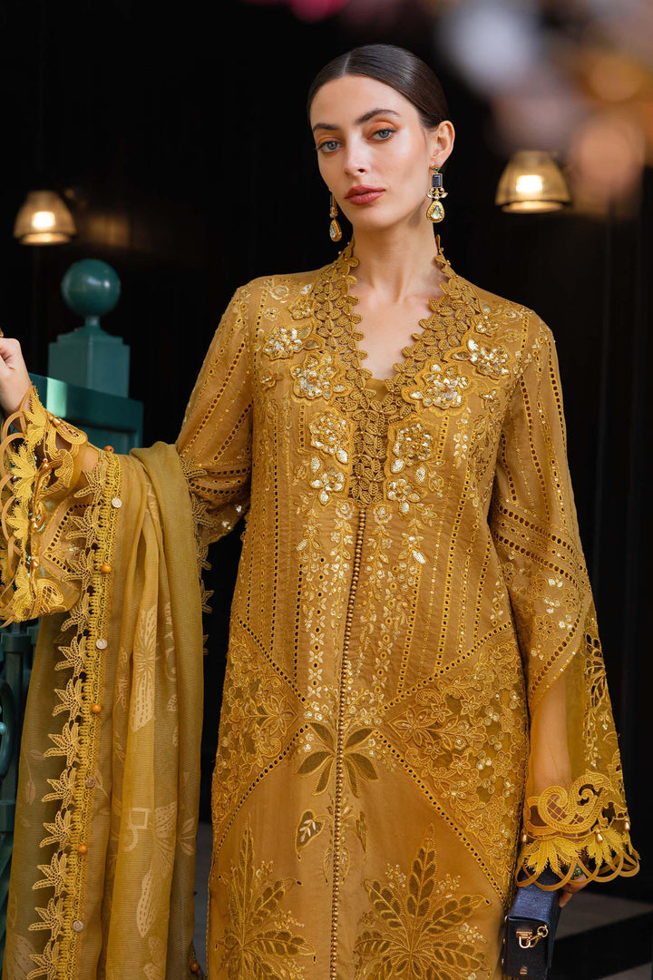 3 Piece Unstitched Embroidered Lawn Suit Lawn EL02607-999-MTD