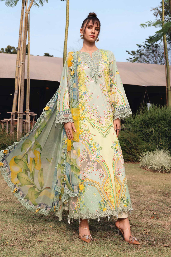 3 Piece Unstitched Embroidered Lawn Suit M.Prints MPB2908-999-00B