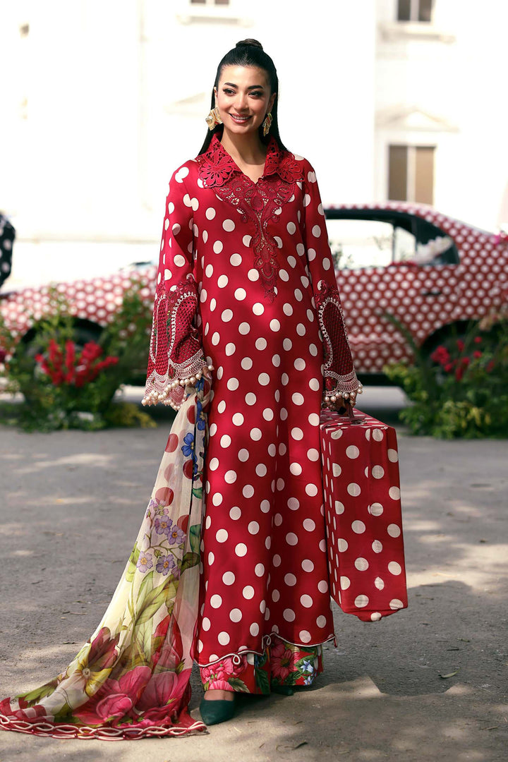 3 Piece Unstitched Embroidered Lawn Suit Eid Collection MPB3008-999-00B