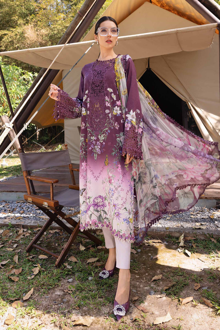 3 Piece Unstitched Embroidered Lawn Suit M.Prints MPB2909-999-00B