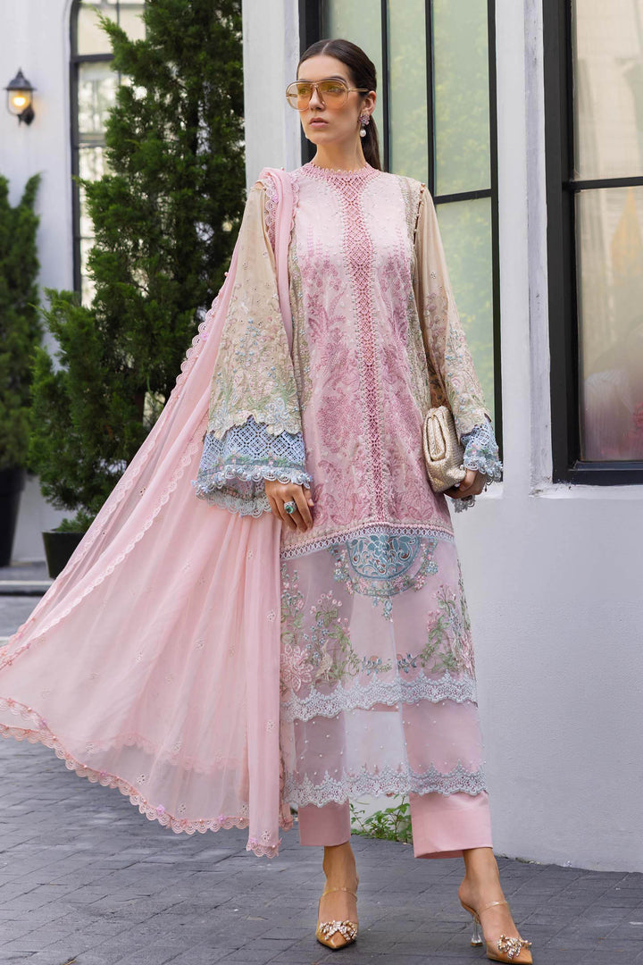 3 Piece Unstitched Embroidered Lawn Suit Lawn EL02609-999-PLP