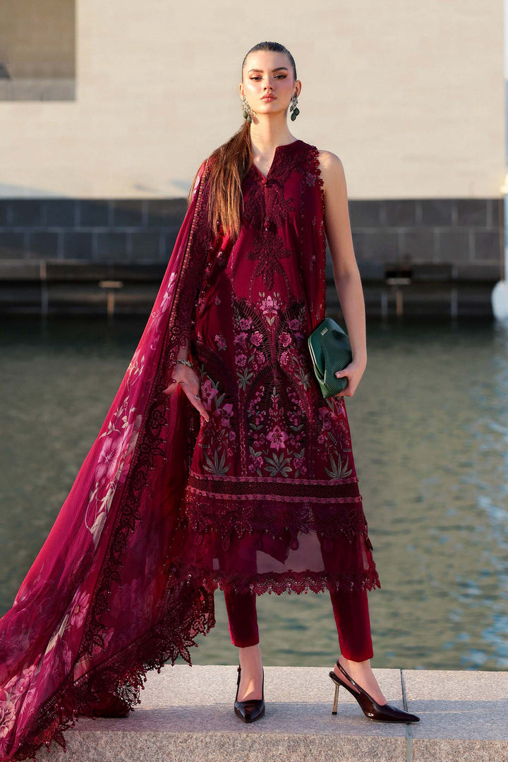 3 Piece Unstitched Embroidered Lawn Suit Lawn D02611B-999-00B