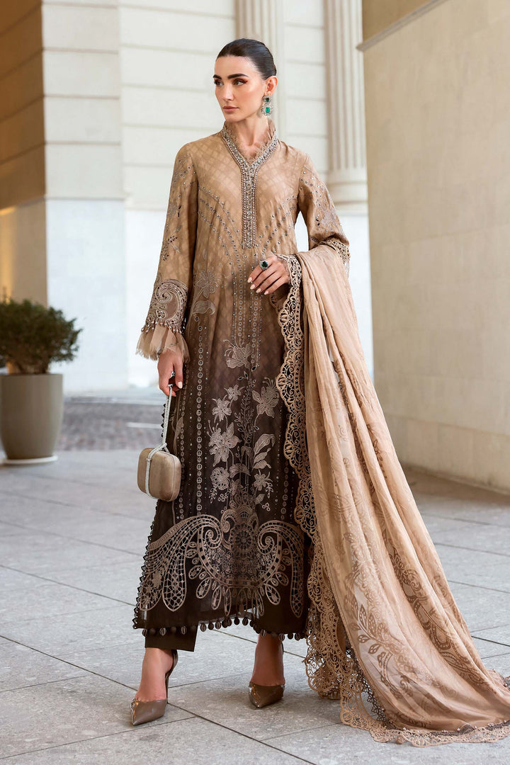 3 Piece Unstitched Embroidered Jacquard Lawn Suit Unstitched Fabrics D02601A-999-00A