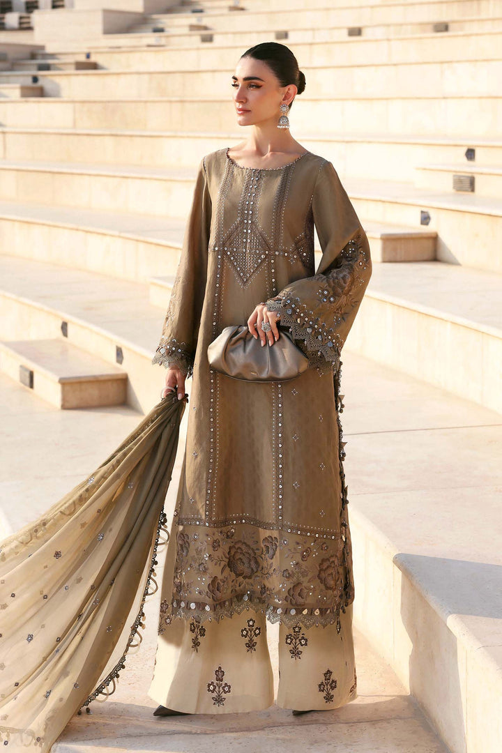 3 Piece Unstitched Embroidered Jacquard Lawn Suit Lawn D02602A-999-00A