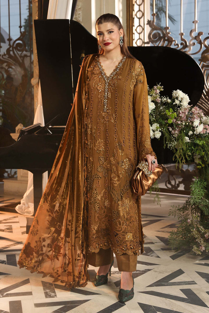 3 Piece Unstitched Embroidered Chiffon Suit Chiffon MP26052-999-MTD