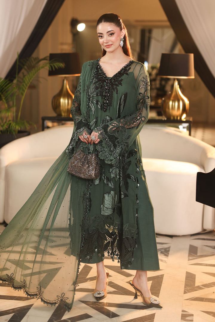 3 Piece Unstitched Embroidered Chiffon Suit Chiffon MP26072-999-PIG