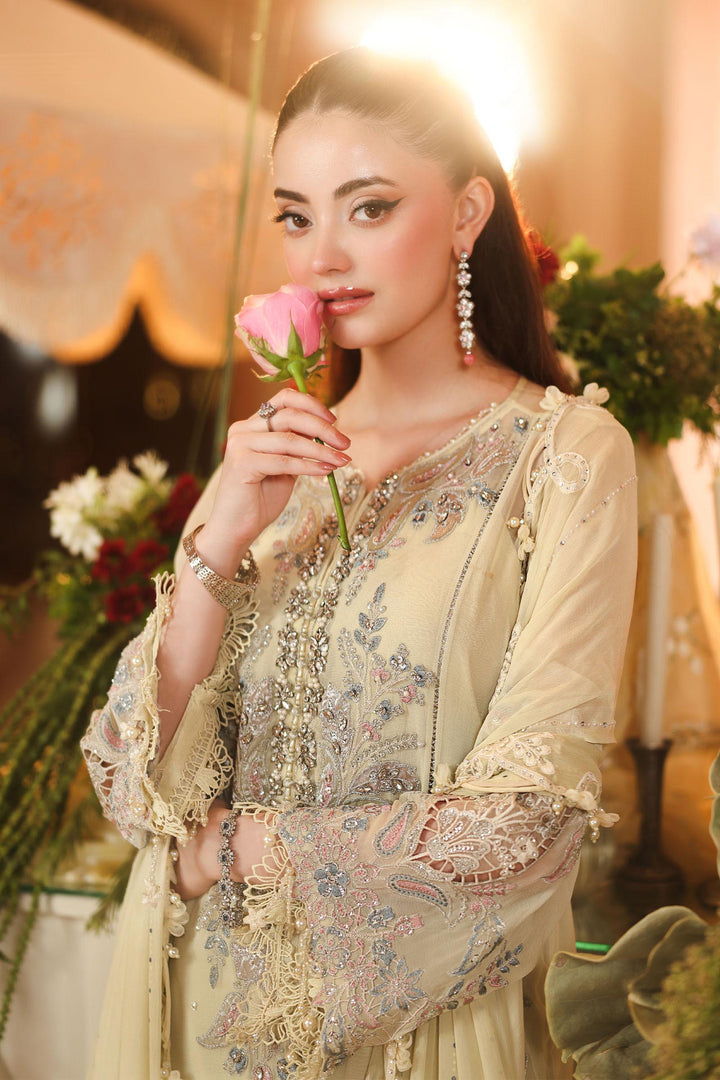 3 Piece Unstitched Embroidered Chiffon Suit Chiffon MP26082-999-PTS