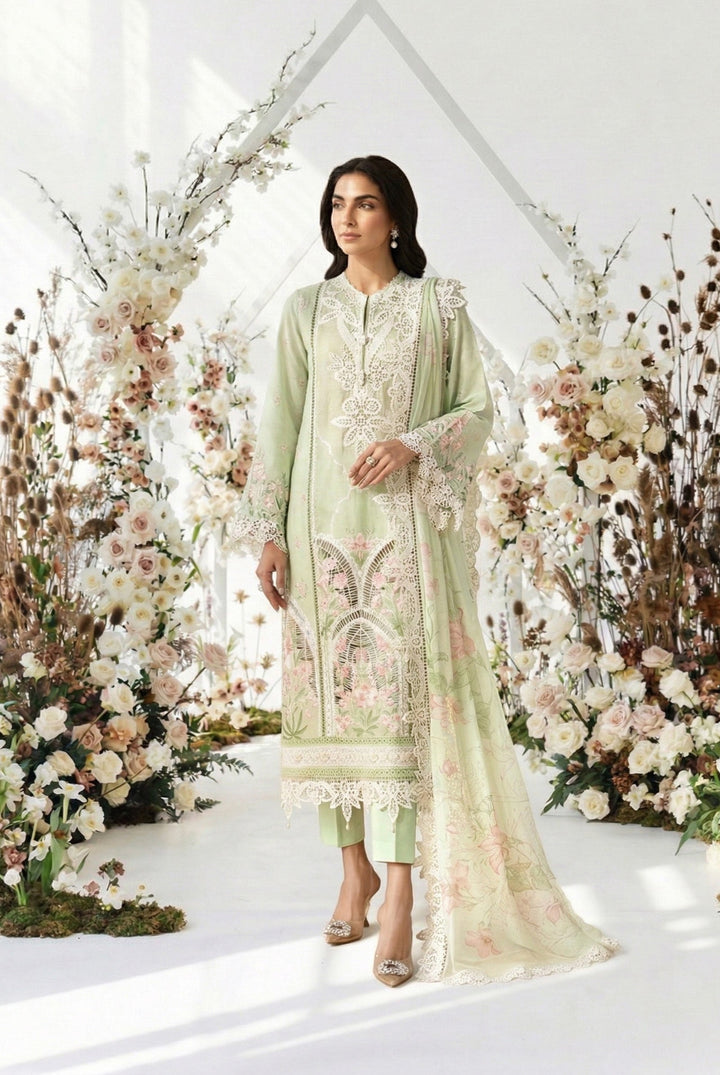 3 Piece Embroidered Lawn Suit Eid Collection DS2611A-SML-00A