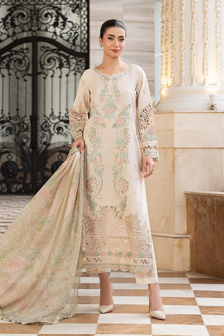 3 Piece Embroidered Self Jacquard Lawn Suit Luxury Pret DWE47R1-ESM-OFW