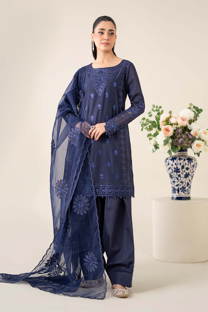 3 Piece Embroidered Dobby Suit Luxury Pret DWA2568-ESM-NBU