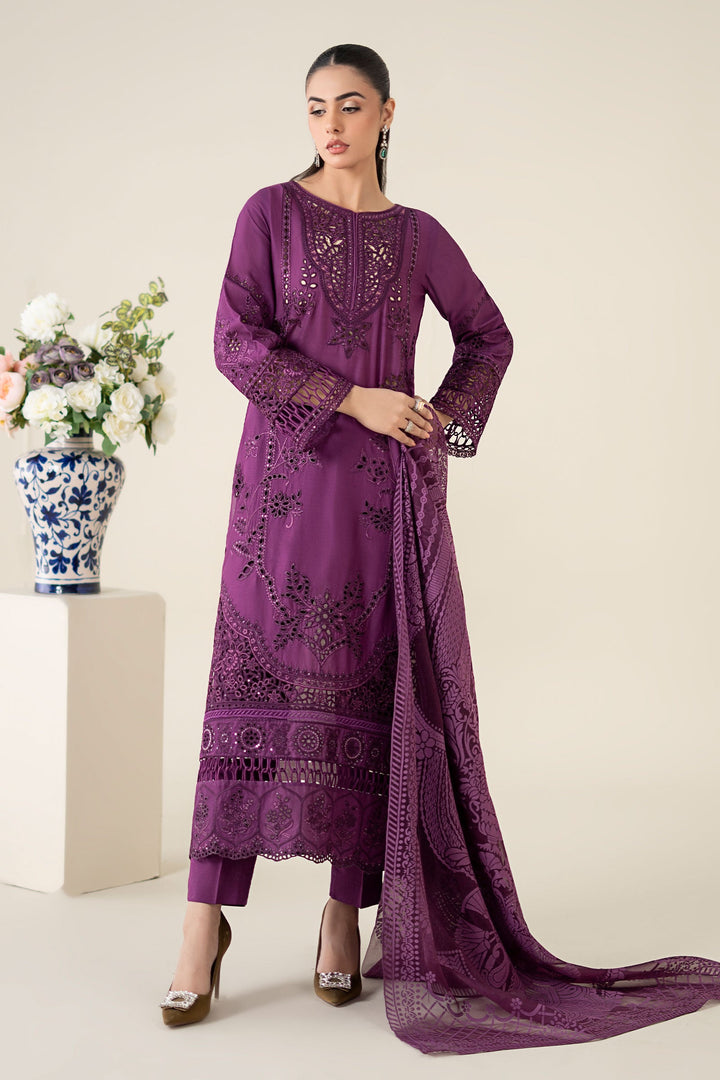 3 Piece Embroidered Lawn Suit Luxury Pret DWA2574-ESM-PRP
