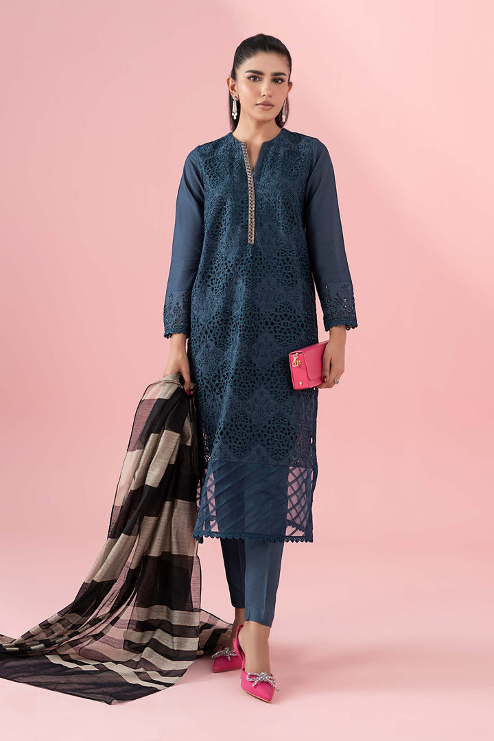 3 Piece Lawn Embroidered Suit Discount DWE41R1-ESM-TEL