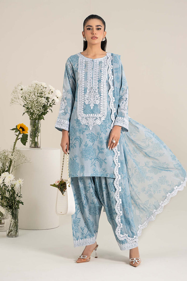 3 Piece Printed Lawn Suit Luxury Pret DF25124-ESM-BPD
