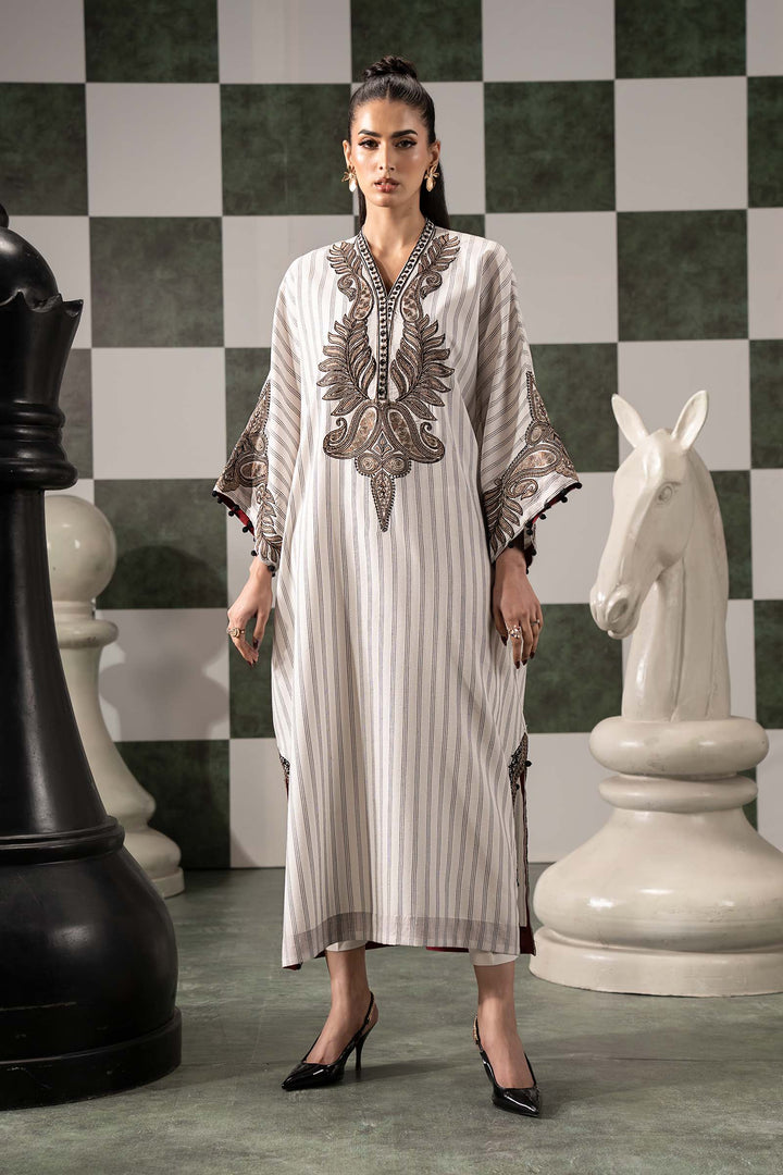 2 Piece Embroidered Striped Cotton Suit Luxury Pret DWE2601-ESM-OFW