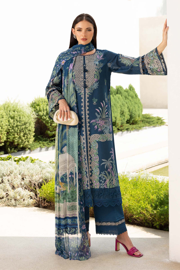 3 Piece Embroidered Lawn Suit Eid Collection DWE2607-ESM-TEL