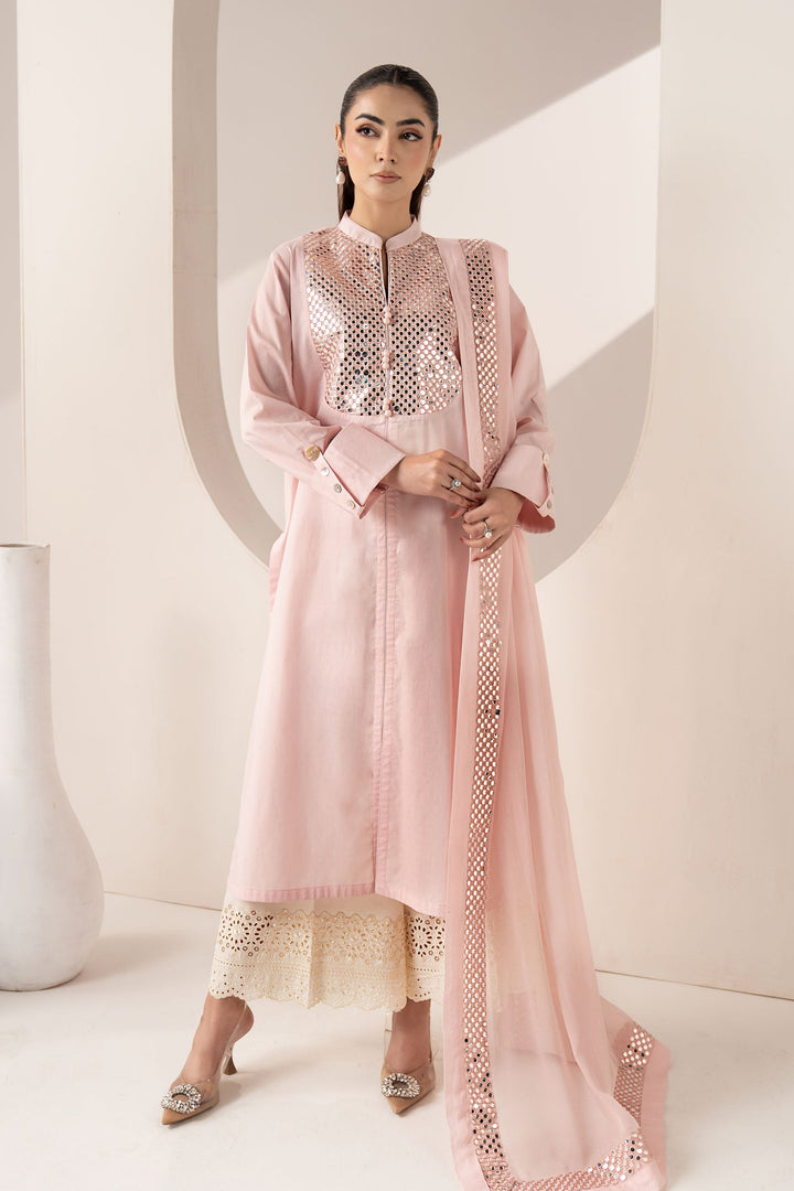 3 Piece Embroidered Dobby Lawn Suit Eid Collection DW26143-ESM-PCH