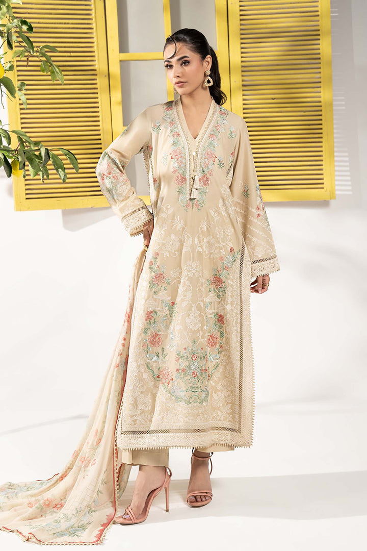 3 Piece Embroidered Lawn Suit Luxury Pret DW26180-ESM-COF